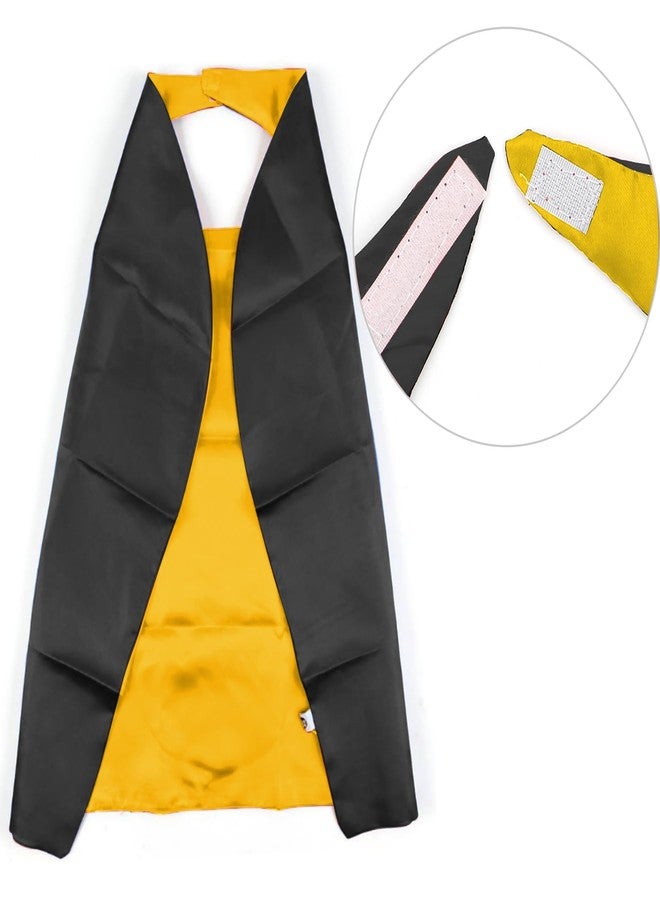 Mizzuco Dress Up Capes for Kids Superhero Cloak with Mask and Waistband Halloween Costumes and Party Dress up Gift(Black) - Image 4